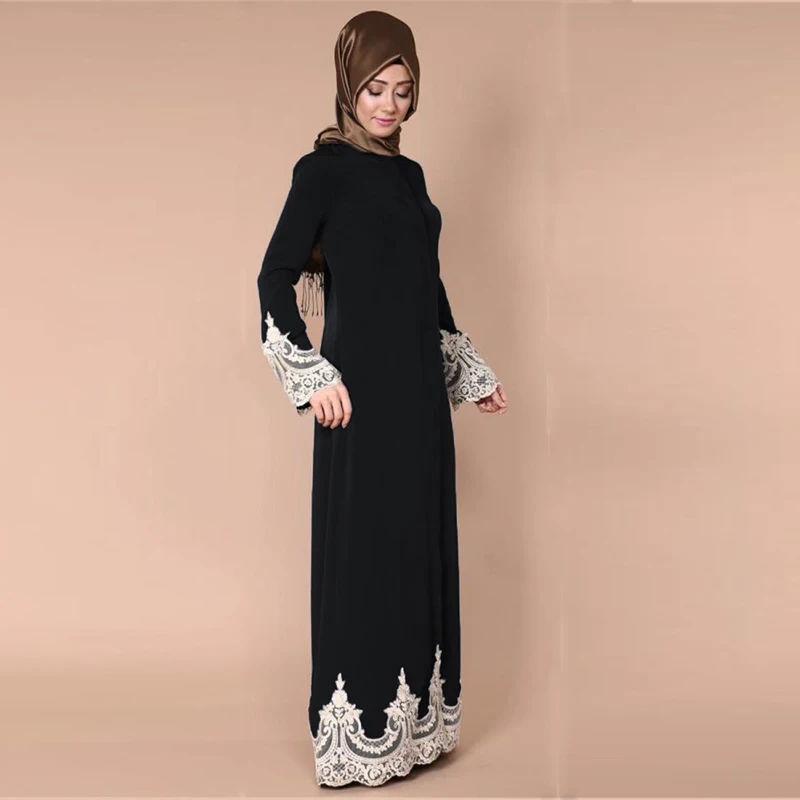 Арабская женская одежда мусульманская женская kebaya Дубай классное кружевное платье кафтан