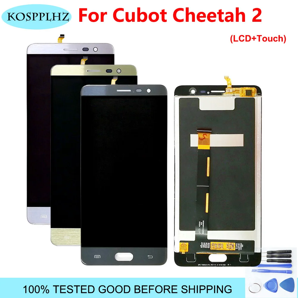 

100% Tested For Cubot Cheetah 2 LCD Display + Touch Screen Glass Digitizer Replacement 6.0" Cubot Cheetah2 Part With Tools +Tape