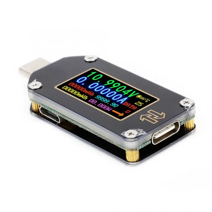 TC66 USB тестер тип-c цифровой ЖК-дисплей USB тестер напряжения тока измеритель мощности мультиметр