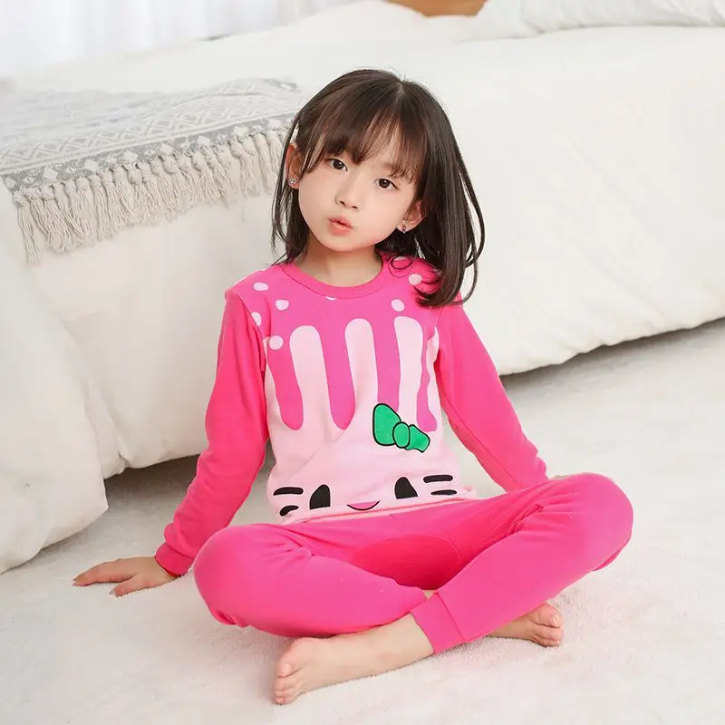 Детские пижамы из хлопка с рисунком для маленьких мальчиков и девочек; сезон осень-зима; рождественские пижамы для малышей; комплект одежды для детей; CLS301 - Цвет: JDX8