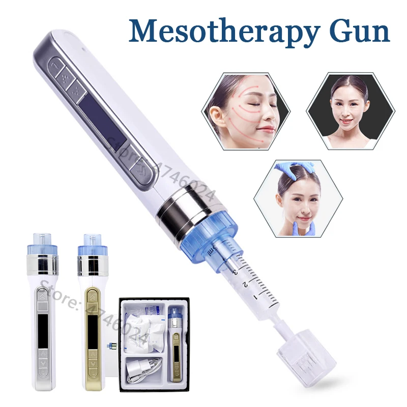 Гидро вакуумная Мезотерапия пистолет мезо впрыска воды инжектор лица машина для