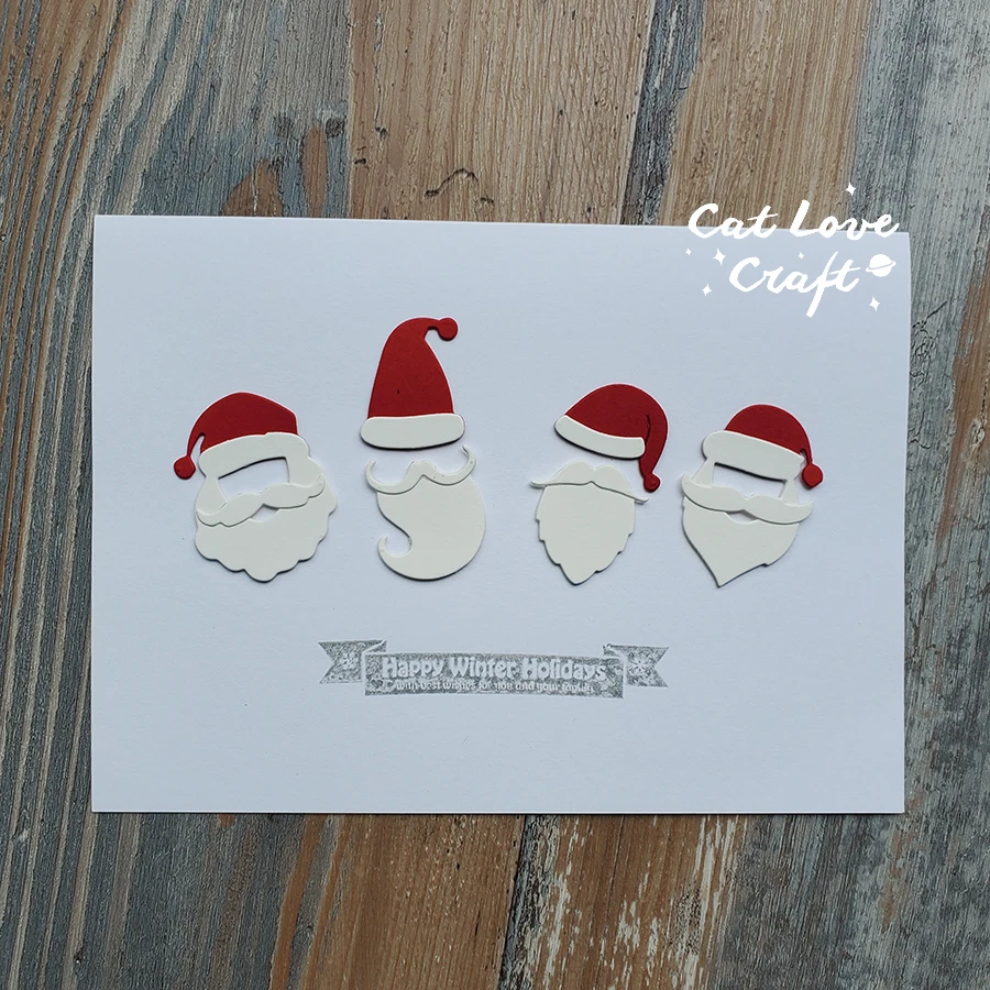 Troqueles De Corte De Metal * Para Manualidades DIY - Santa Claus De Navidad, Campana Y * Plantilla De Corte Con Bordes De Corte Precisos