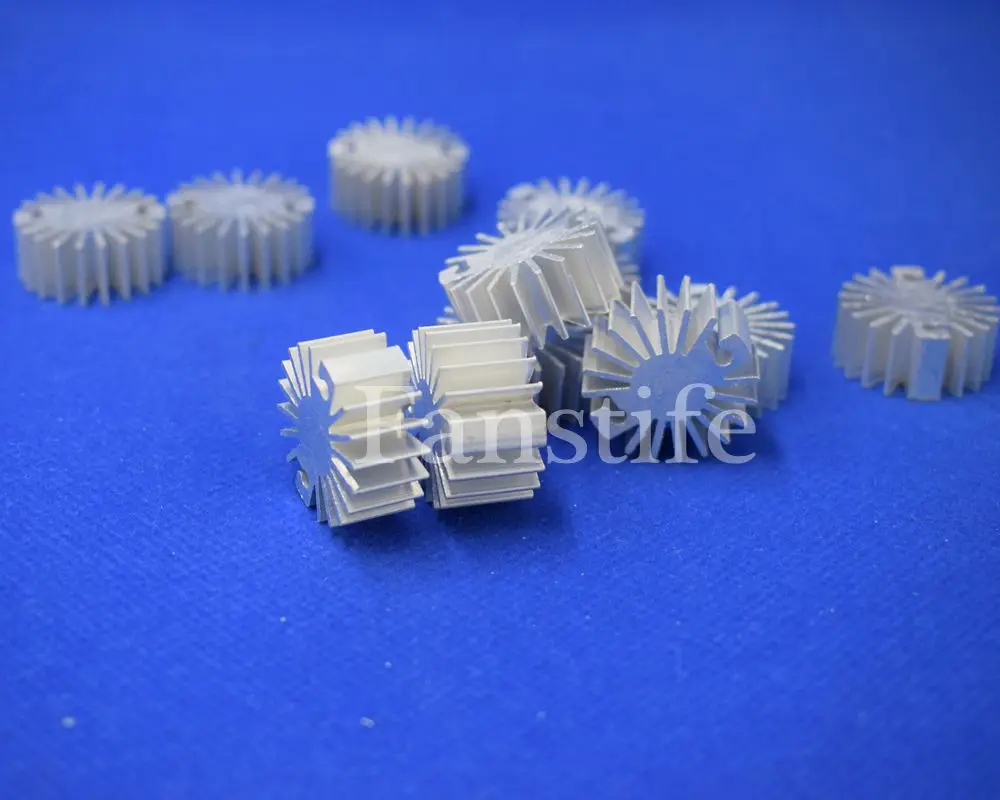 23mm Height-12mm 1W High Power Led Radiator Aluminum Heatsink Star