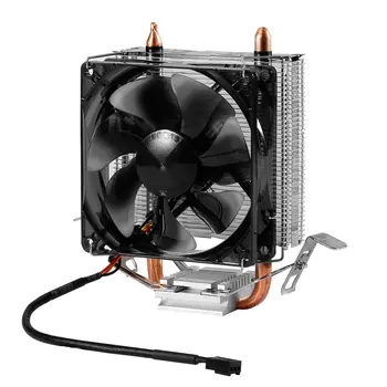

LESHP Chassis Radiator CPU Cooler Hydraulic Mute Silent Fan Thickened Aluminum Heat Sink Fireproof Wire for Computer Black