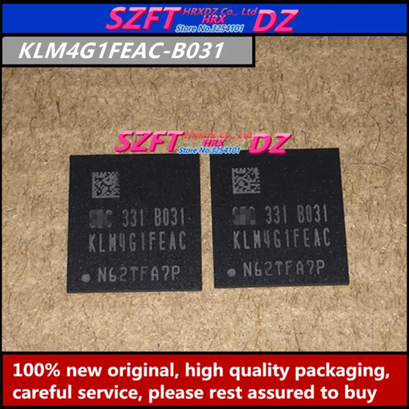 SZFTHRXDZ 2 шт. KLM4G1FEAC-C031 KLM4G1FEAC-B031 EMMC BGA