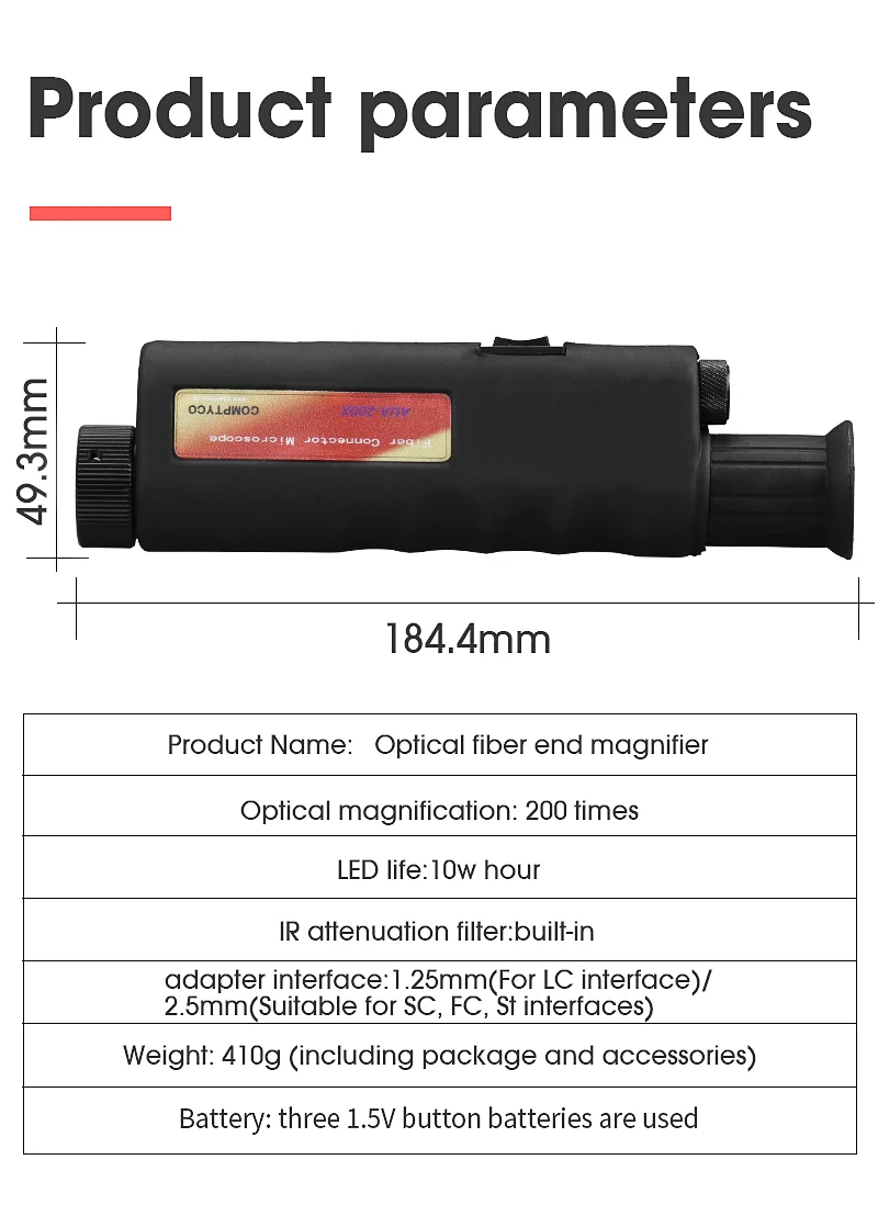 200x Fiber Optical Inspection Microscope LED Illumination Anti Slip Rubber AUA-200X dual band wifi router