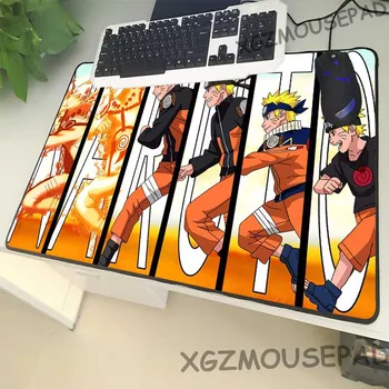 

XGZ Anime Large Size Mouse Pad Lock Side Naruto Blond Mature Boy PC Table Desk Mat Rubber Lead Growth Printing Non-slip