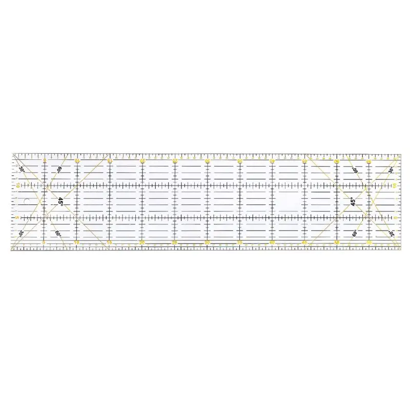 5pcs/set Rectangle Patchwork Quilting Drawing Straight Rulers Sewing Tailor Craft Tools