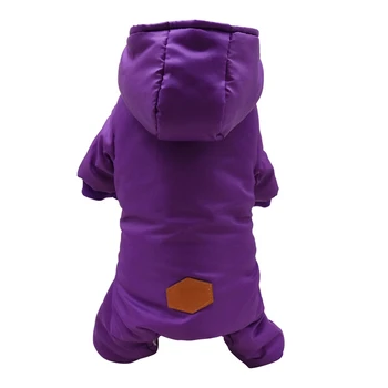 

New Winter Dog Clothes S-XXL Soft Fleece Dog Jumpsuit Small Puppy Coat Pet Outfits 4-legged Windproof Warm Dog Hoodie Clothing