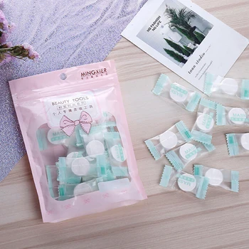 

30pc/Bag Ultra-Thin Moisturizing Cotton Facial Sheet DIY Face SkinCare Wrapped Masks Paper Disposable Compression Facial Mask