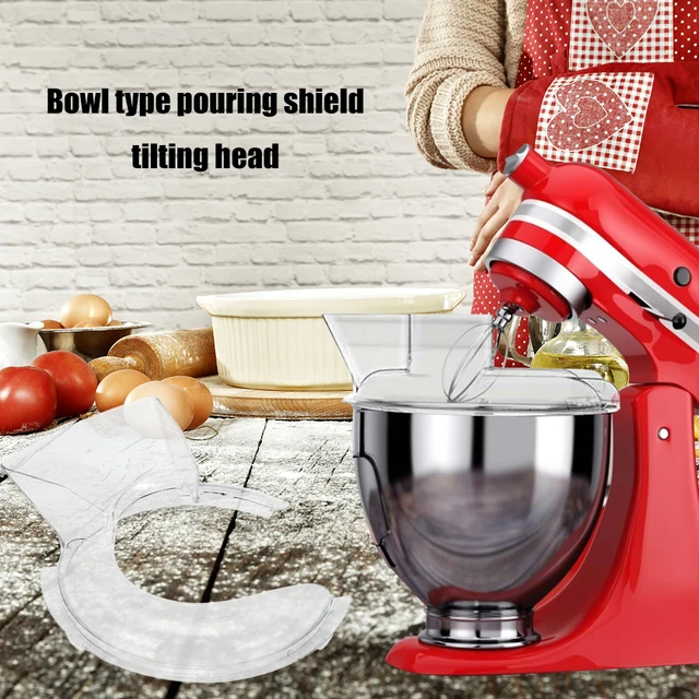 DTOWER Replacement Pouring Shield Splash Guard For Kitchenaid 4.5/5Qt Stand  Mixers Ksm500Ps Ksm450