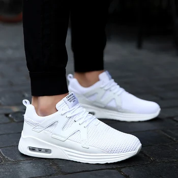 

New Brand Men Tennis Shoes Breathable Sport Shoes Air Cushion Ultra Light Sneakers Men Trainers Chaussures Homme Plus Size 39-46
