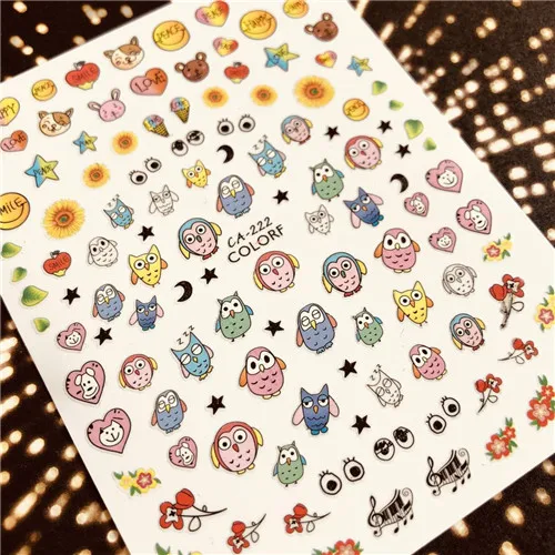 Новейшая 3d наклейка для дизайна ногтей dream fold CATS SOLO nail-111 Переводные картинки инструмент DIY Инструменты для украшения ногтей - Цвет: CA-222