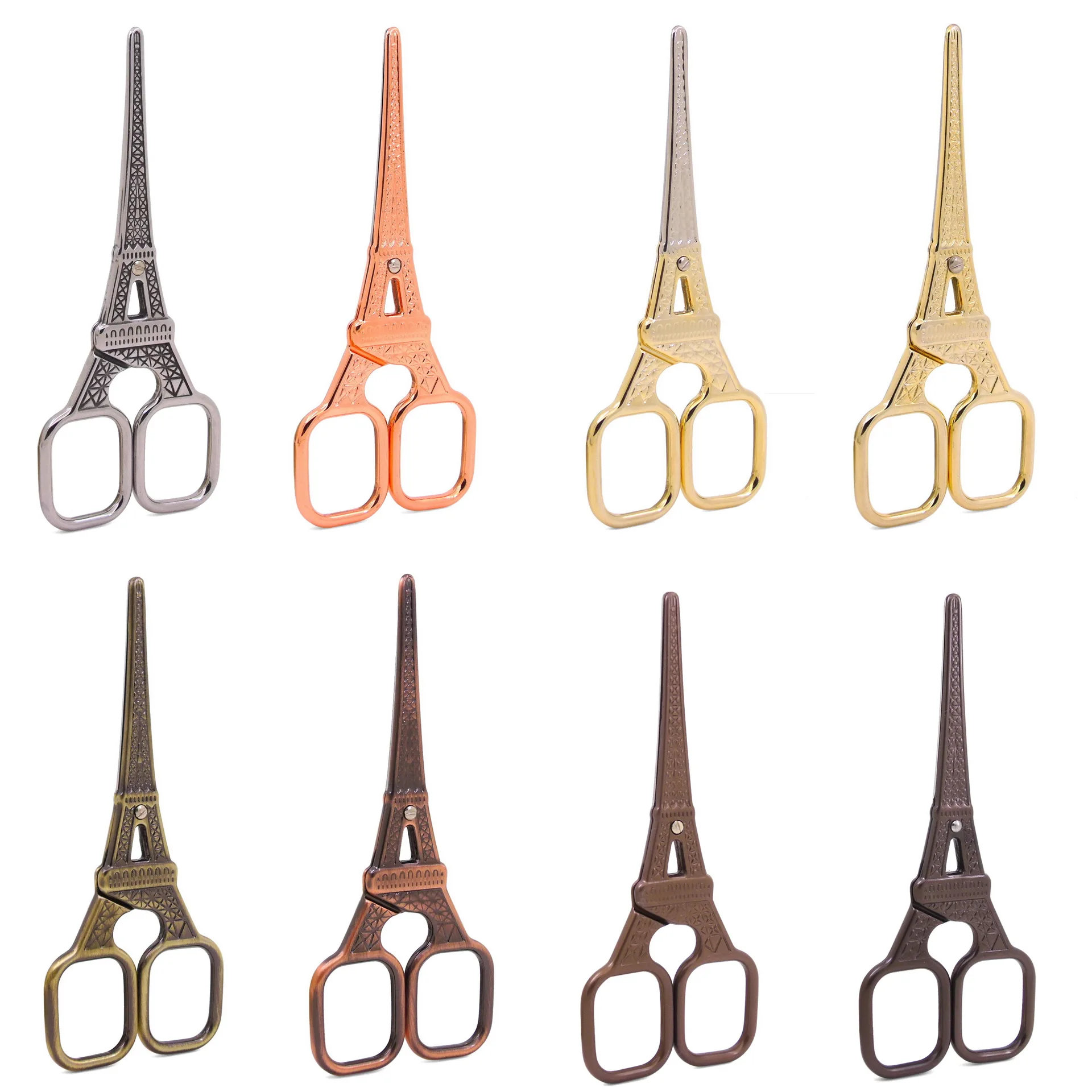Vintage Needlework Scissors Eiffel Tower Tailor Scissors Antique Craft Embroidery Trimming Sewing Shears Embroidery