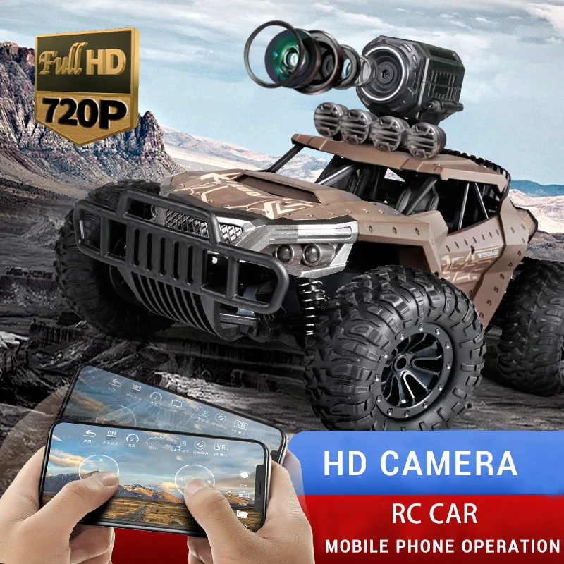 Радиоуправляемый автомобиль Электрический скоростной гоночный с Wi Fi FPV 720P