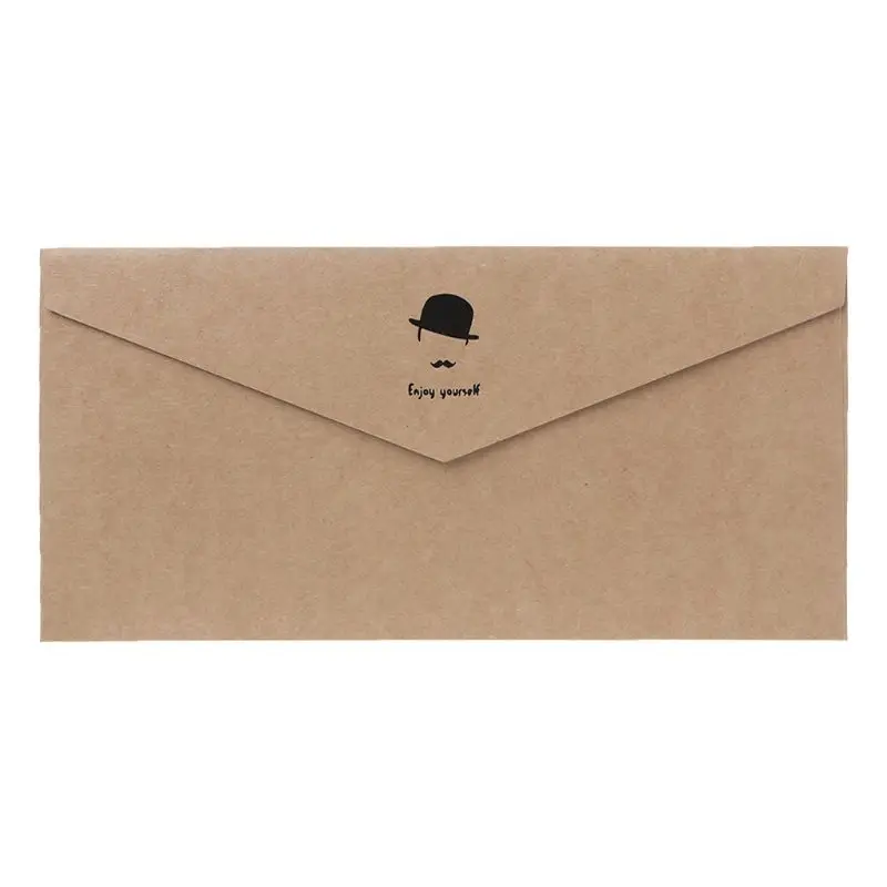 10pcs Retro Vintage Pattern Craft Paper Envelopes For Letter Greeting Cards Wedding Party Invitations - Цвет: 02