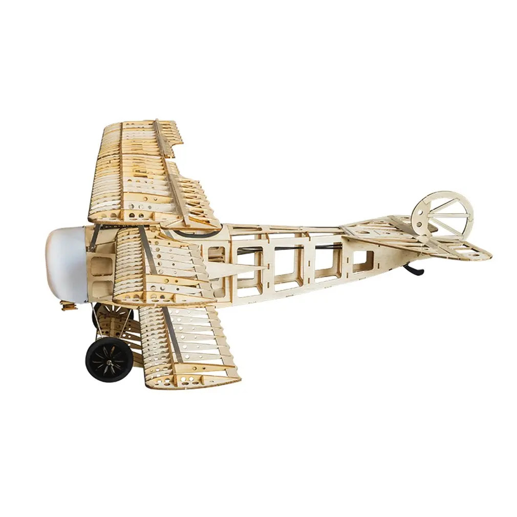 EP FOKKER-DRI деревянный тренировочный самолет 0,77 м размах крыльев биплан радиоуправляемый самолет вертолет деревянные модели игрушки DIY KIT/PNP для детей