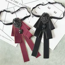 Мужской женский галстук-бабочка из ленты, винтажный эластичный ремешок, сплав, стразы, Бабочка, свадебные, Клубные, вечерние, Униформа, кристалл, галстук-бабочка