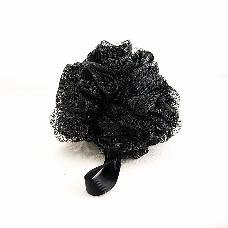New 4pcs Black Bath ball Men's Bath Sponge Flower For Man accessories bathroom products banheiro carbon Bamboo charcoal black