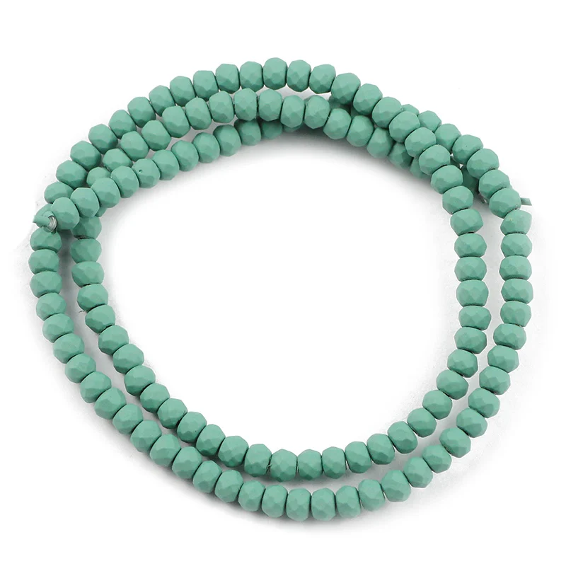 Light green JHNBY нанотехнологии радужные цветные резиновые 4x3 мм плоские круглые гематитовые бусины из натурального камня для самостоятельного изготовления ювелирных изделий 15'' - Цвет: Light green