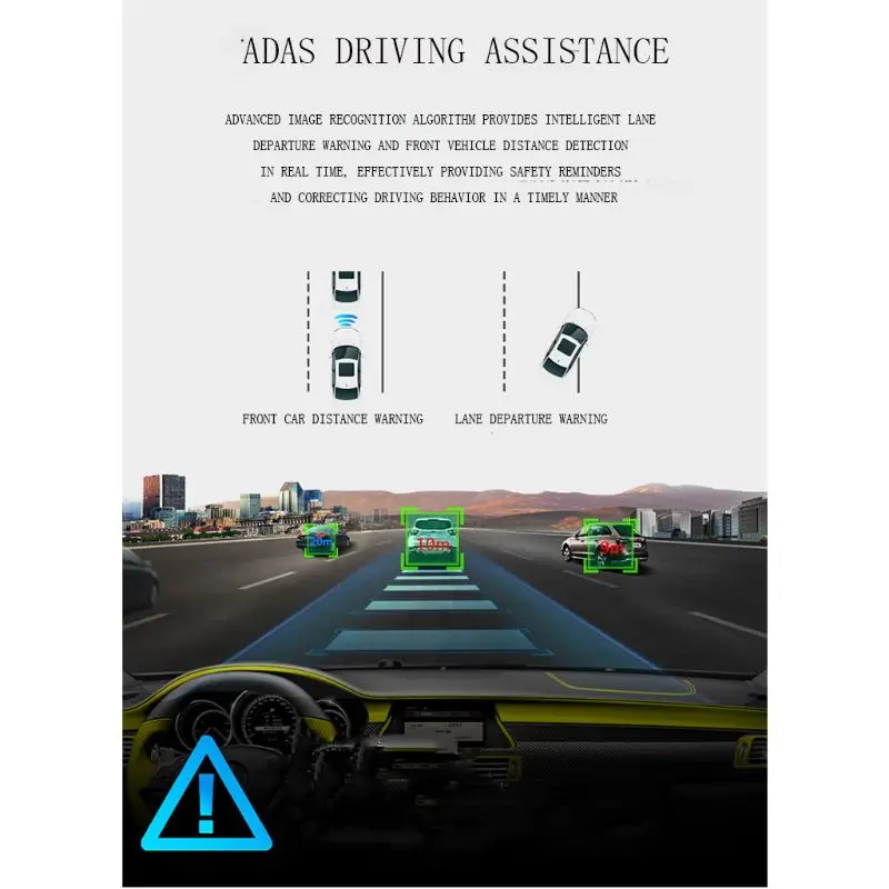 USB Full HD Автомобильный видеорегистратор Камера ADAS вождения видео рекордер Dash Cam циклическая запись