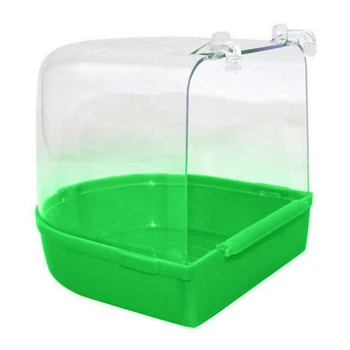 

Bird Water Bath Tub for Pet Bird Cage Hanging Bowl Parrots Parakeet Bird Bath 1Pc