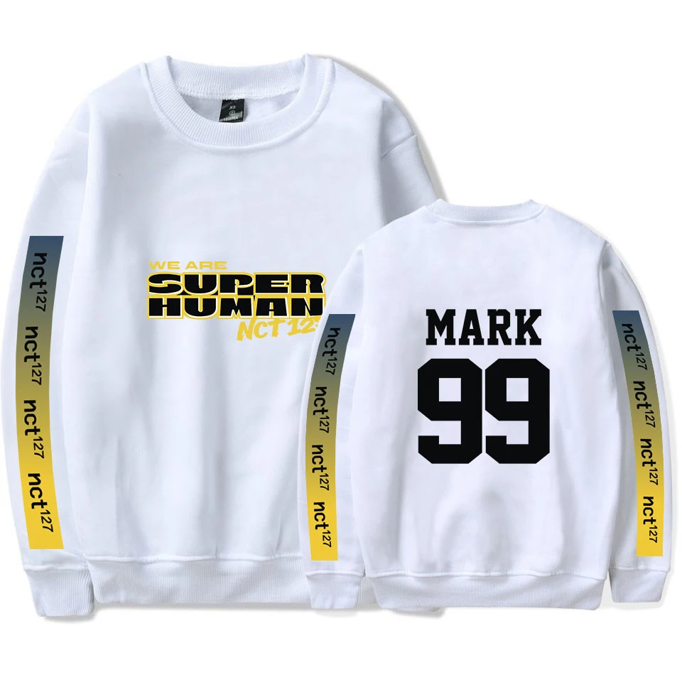 99M Color Block Skin Sweatshirt Digital printing Round Neck Long Sleeve Pullovers Women Autumn Multicolor Sweatshirts