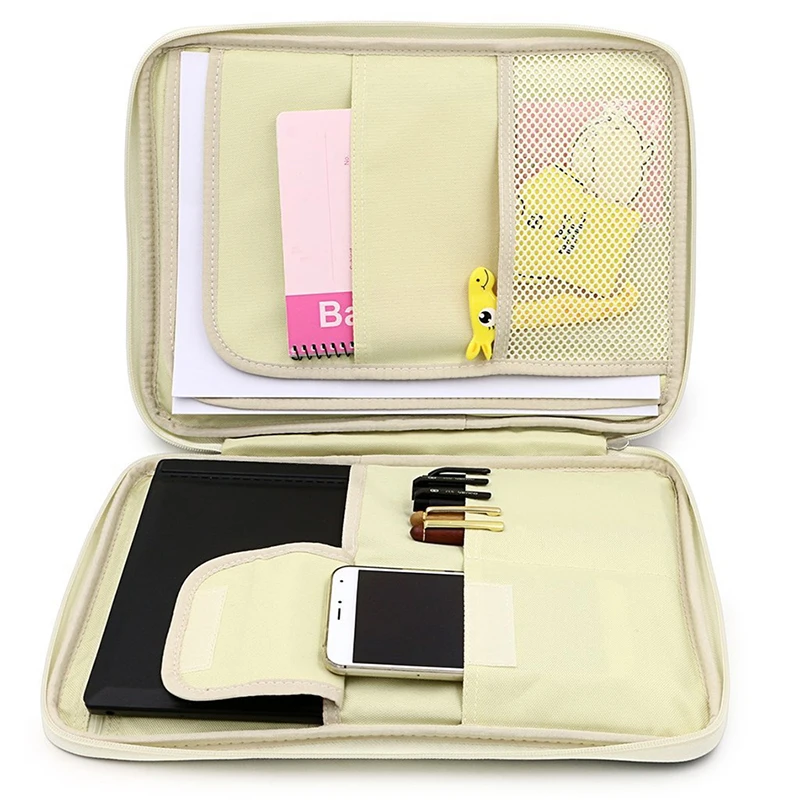 

Multifunction A4 Document Organizer Folder Padfolio Business Holder Case Filing Briefcase Storage Bag for Ipad Bag Office