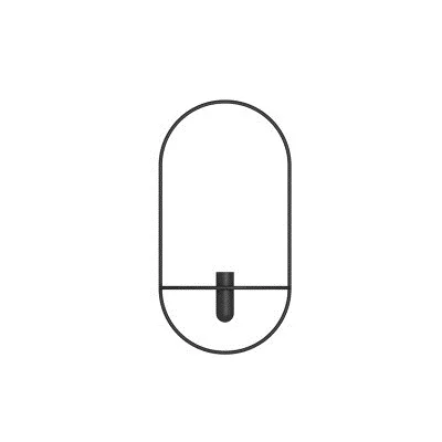 Oval black A Простой гостиной ТВ шкаф черного золота кованого железа геометрический подсвечник цветок изысканное украшение мода Креативный металл - Цвет: Oval black A