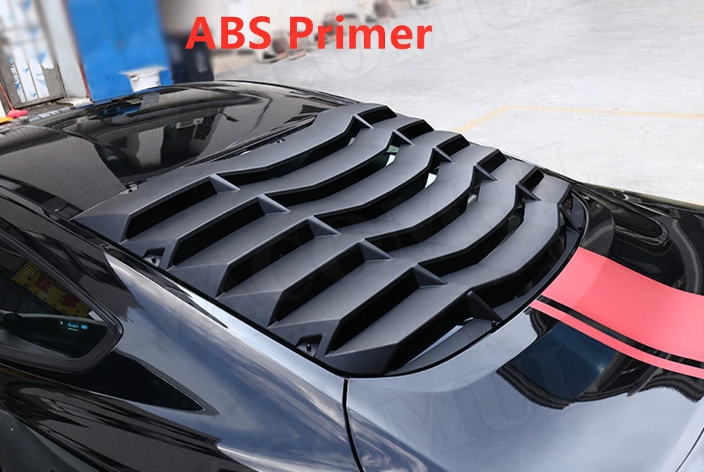 Abs schwarz Auto Heckscheibe dekorative Jalousie Luft auslass Diffusor  Shutter Grill abdeckung für Ford Mustang 2012-2021 l Stil - AliExpress