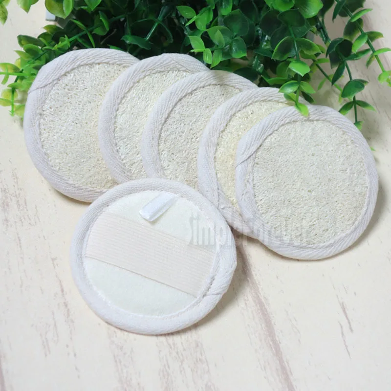 

50pcs/lot Bath Loofah Exfoliation Luffa Facial Skin Disc
