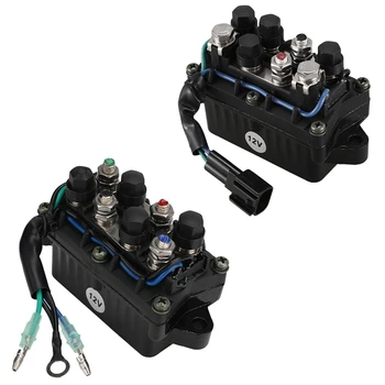 

1Pcs Relay Assy Outboard Motor 4 Stroke Engine F 20-250Hp & 1Pcs Trim Tilt Relay for Yamaha Outboard 30 40 50 60 70
