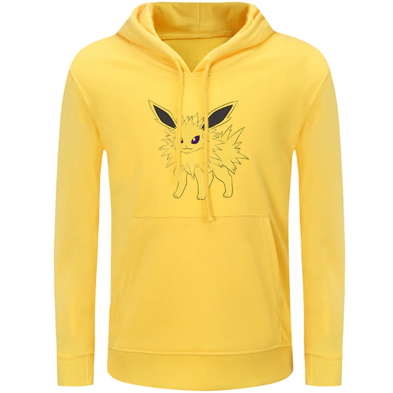 Покемоном катерпи Толстовка Metapod Weedle Иви Jolteon Вапореон Flareon Для женщин толстовка с рисунком струны пуловер с капюшоном подарок - Цвет: icWM988Y