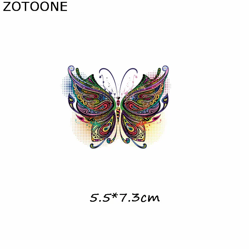 ZOTOONE наклейки с животными для железной одежды аксессуары DIY футболки Платья моющиеся теплопередачи - Цвет: ZT0393