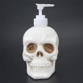 

350ML Shampoo Liquid Bottle Creative Skull Shape Liquid Soap Dispenser Pump Bottles Bathroom Accessories Halloween Decoration