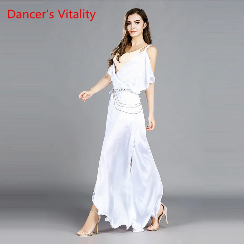 Женский роскошный Восточный набор костюма для танца живота халат + поясная