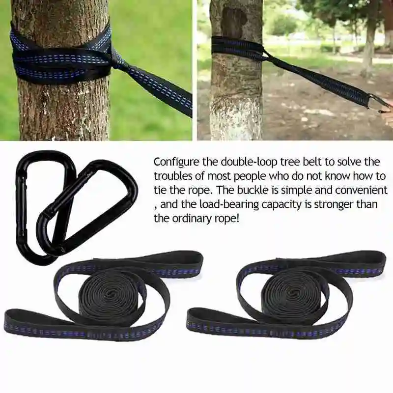 Hammock Strap 200cm Tree Hanging Spare Part Outdoor Camping Load Aerial Outdoor 200KG Hammock Portable Yoga X2T0