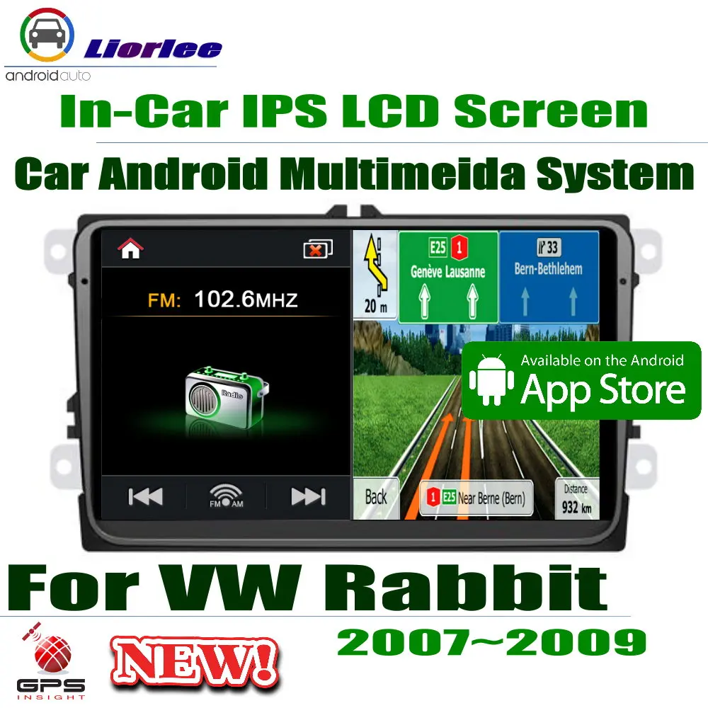 

Автомобильный мультимедийный плеер для Volkswagen Rabbit 2007 ~ 2009, Android, GPS-навигация, стерео, радио, видео, аудио, головное устройство, 2din система