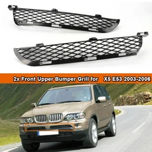 Для-BMW X5 E53 2003-2006 лицевая сторона передняя решетка верхний бампер сетка гриль Для-BMW X5 E53 2003-2006 лицевая сторона передняя решетка верхний бампер сетка гриль
