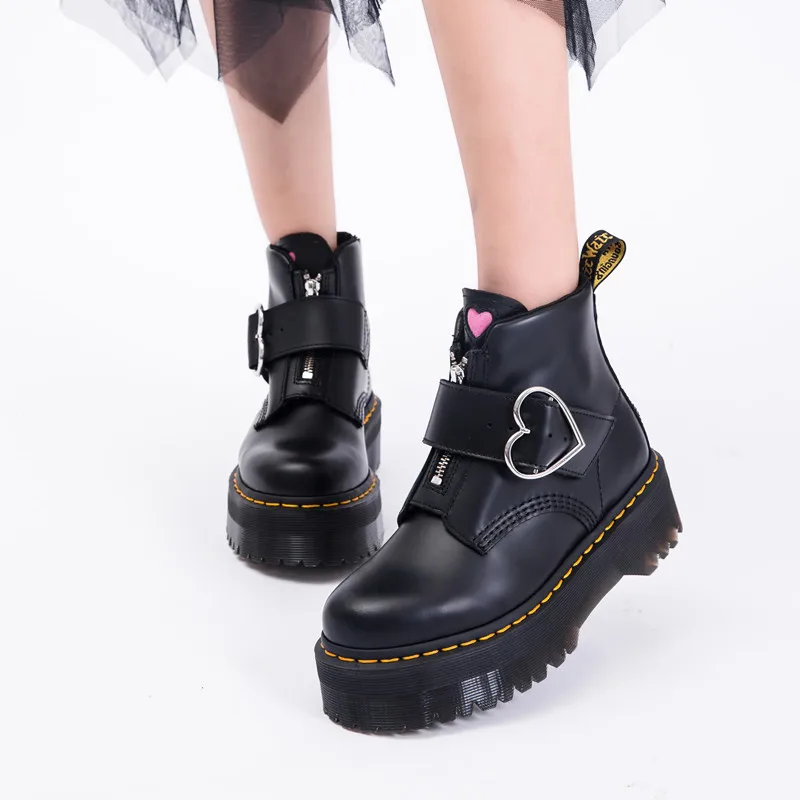 

Women Autumn Ankle Boots Casual Lace Up Low Heels Female Platform Shoes Ladies Gladiator Short Boots Fashion Sewing Footwear
