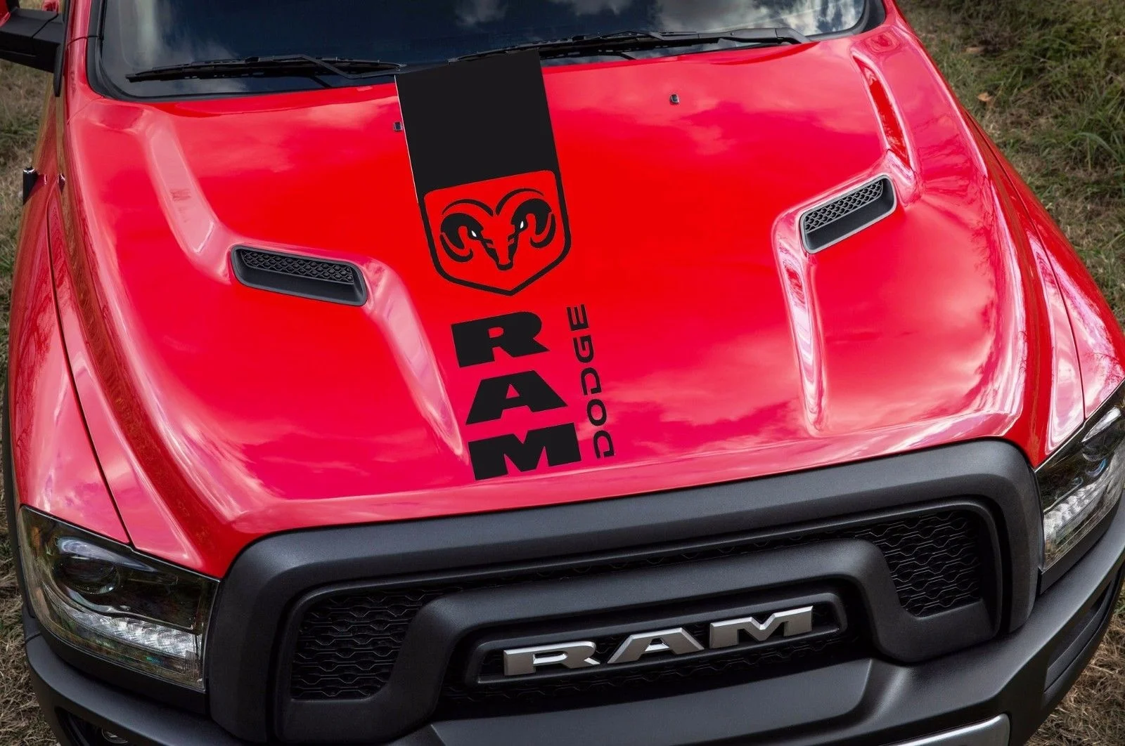 Для универсальных Hemi Dodge Ram Hood Stripe Truck наклейки Mopar Vynil Автомобильная