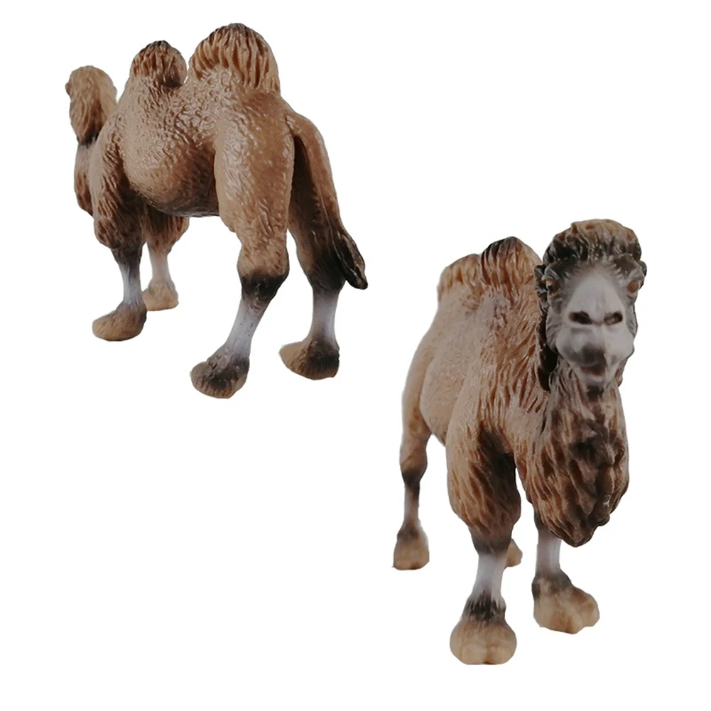 Реалистичная Bactrian Camels фигурка животного ручная роспись Модель Дети Образование игрушка