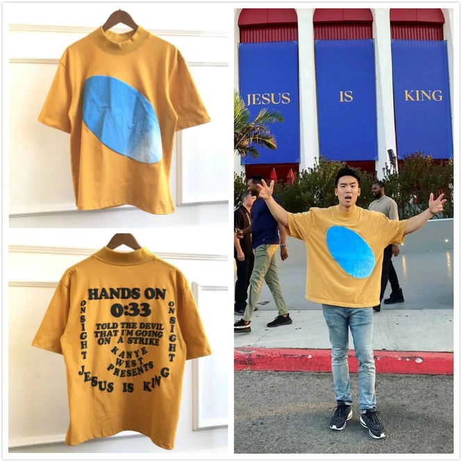 2020 Kanye West CPFM for Jesus Is King футболки для женщин и мужчин Harajuku футболка с 3D принтом из