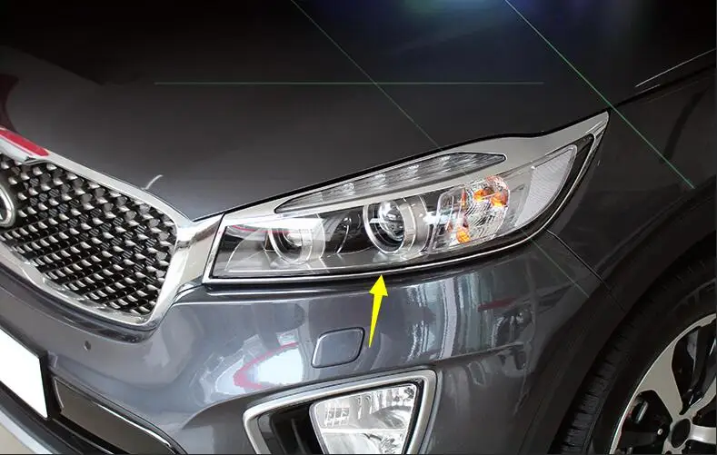 15-17 для kia sorento Передняя и задняя фара Декоративная полоса декоративная рамка