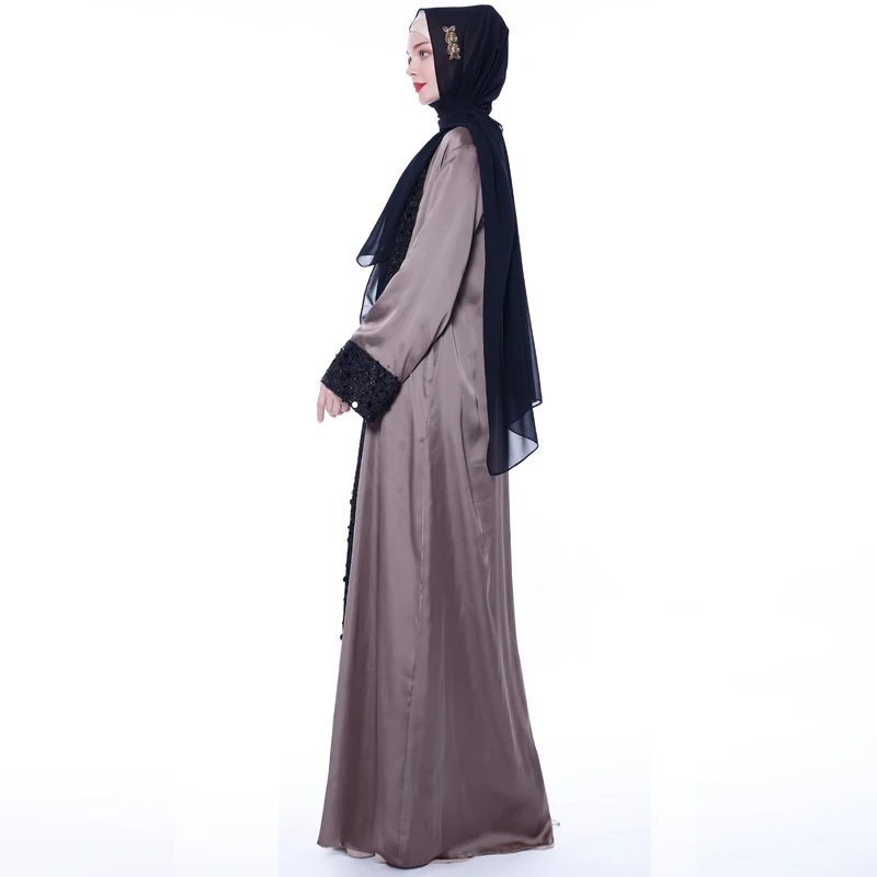Sequin abaya турецкое кимоно Дубай Кафтан мусульманский хиджаб платье Абая для женщин Кафтан мусульманская одежда халат Femme молитва одежда