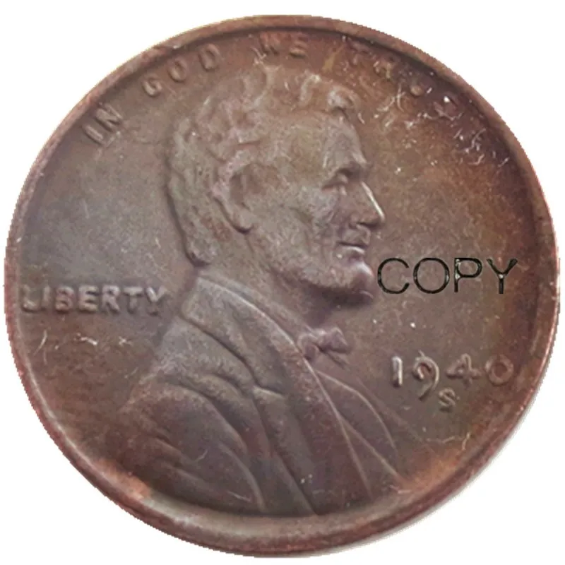 США один цент 1940 P/D/S копия монет