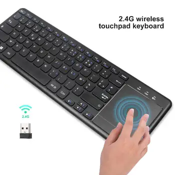 

2.4Ghz Touchpad Wireless Keyboard in English and French for Windows 2000/XP/win7/win8/win10/Vista 32bit/MAC/Android TV