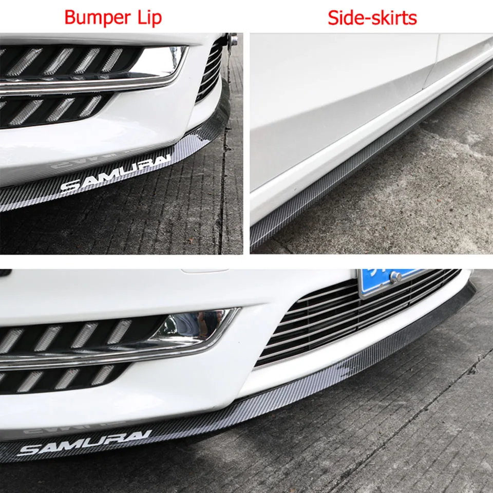 2,5 м автомобильный бампер для губ полосы протекторы углеродное волокно резиновый разделитель тела наборы спойлер боковая юбка автомобильный бампер против царапин протектор