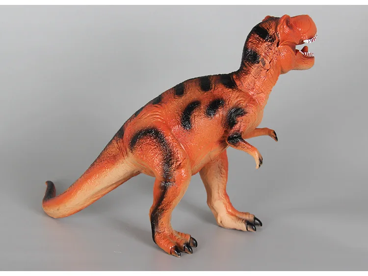 Детская модель большого размера мягкая Silcone T-Rex модель игрушки Винил звук делая T-Rex мальчик подарок оптом