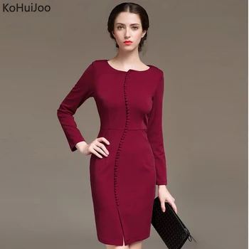 

S-6XL Women Plus Size Dresses 2020 Spring Autumn Long Sleeve Solid Elegant Ladies Big Size Dress Office Ladies Dress Purple